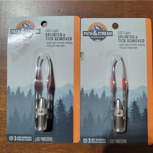 LED Light Splinter & Tick Remover - Silver
